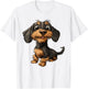 Rauhaardackel Dachshund Teckel Dog Hunting Dog Funny , White, S T-Shirt - T-Shirt | White