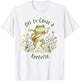 Cute Frog Off to Cause A Kerfuffle Whimsical Watercolor T-Shirt - T-Shirt | White