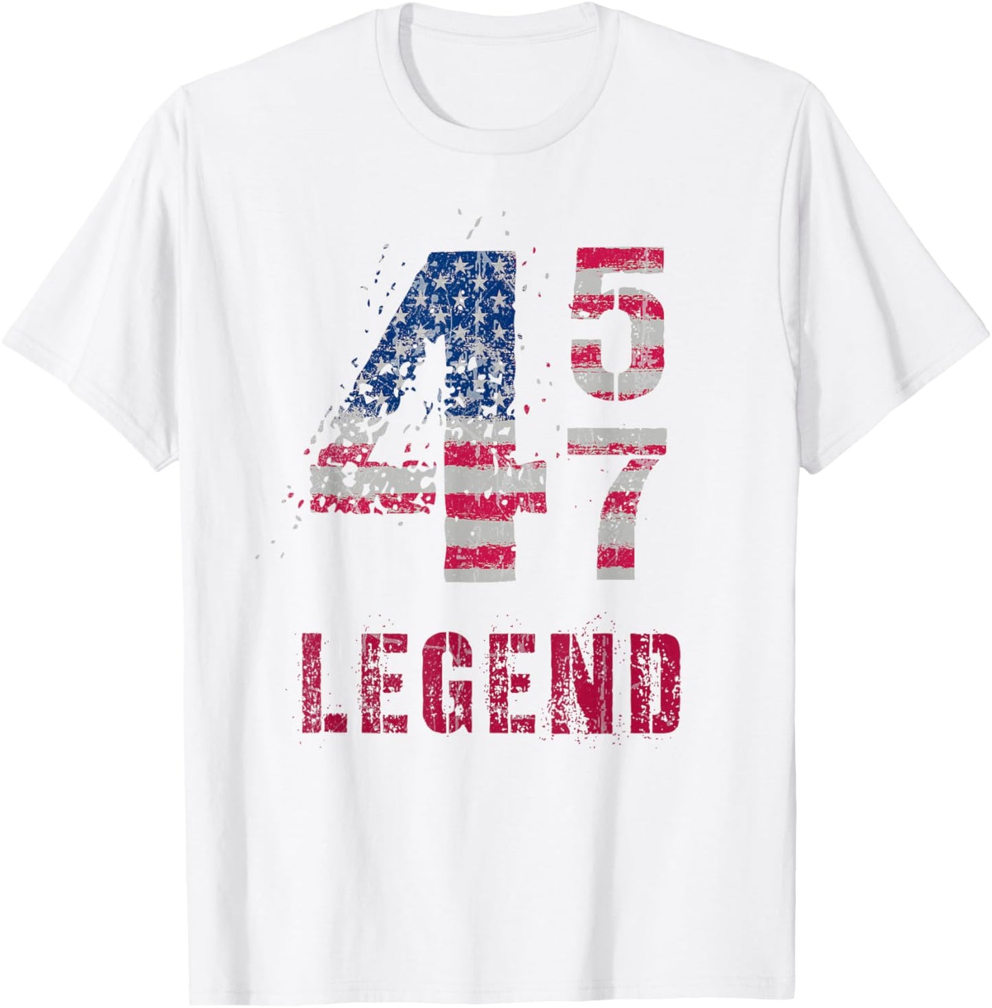 Vintage 46 47 LEGEND TRUMP 2024 Keep America Great Save T-Shirt - T-Shirt | White