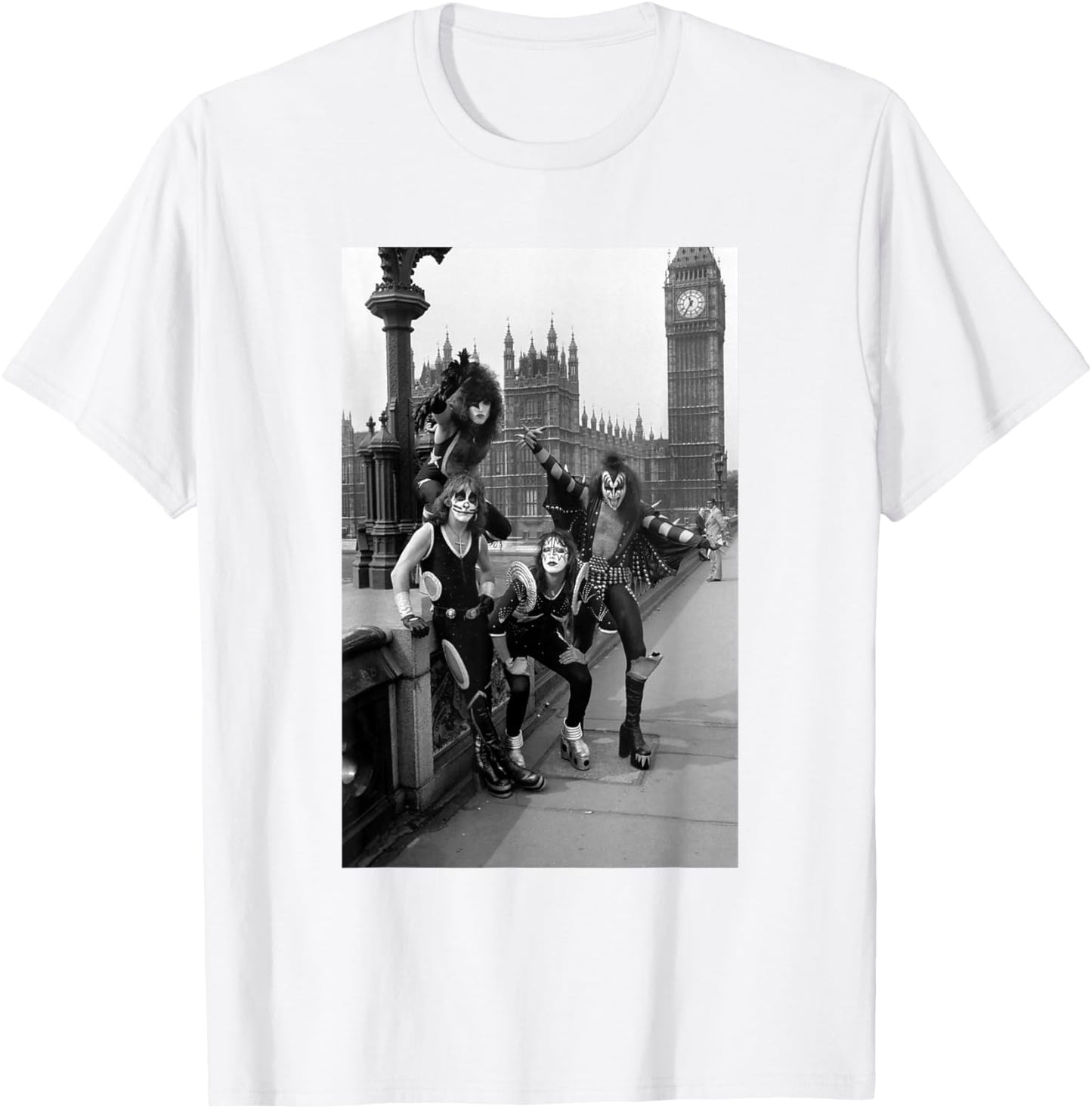 KISS Destroyer Spirit of '76 Tour Band in London T-Shirt - T-Shirt | White