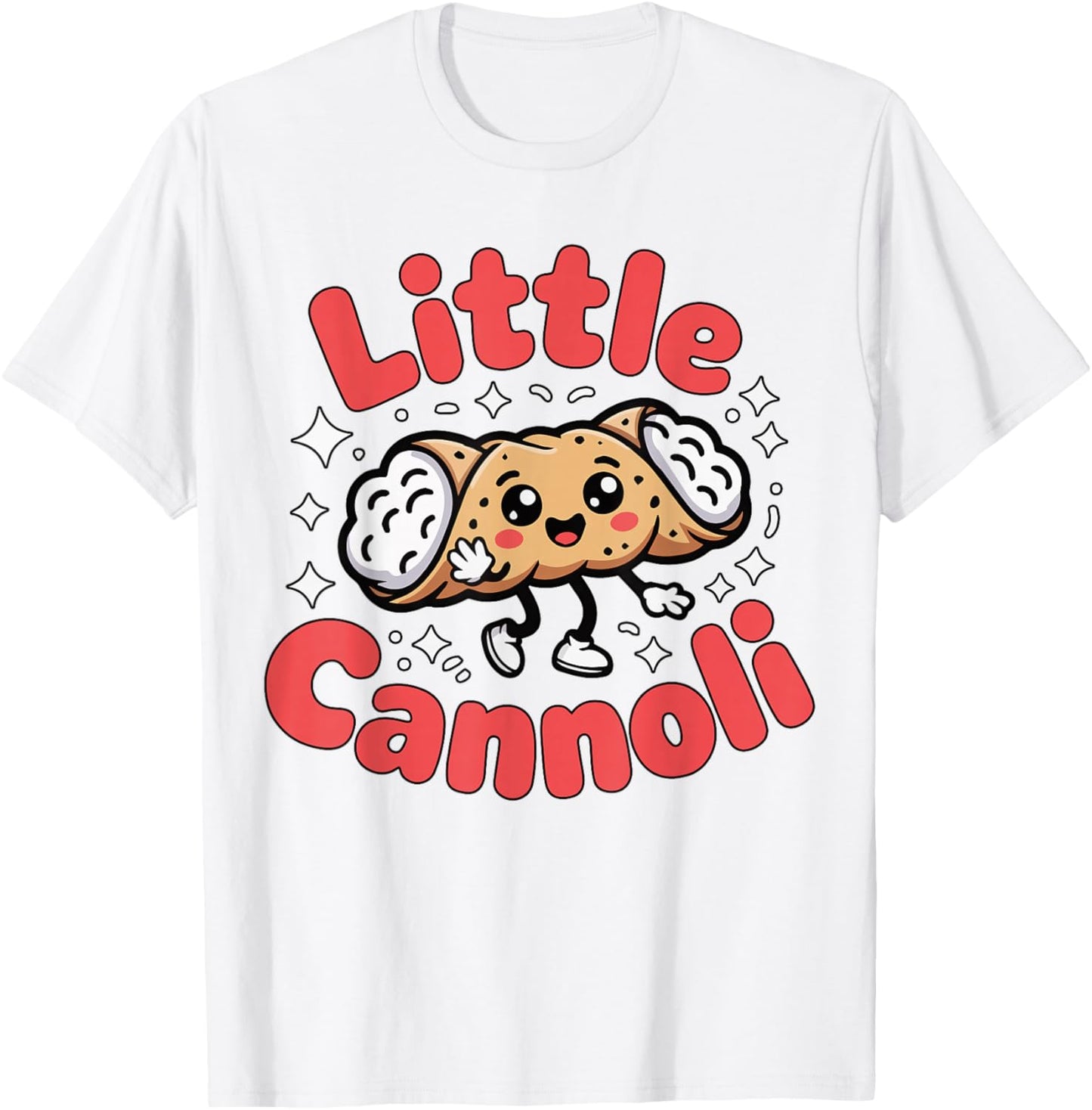 Toddler Little Cannoli Cute Italian Food Funny Italy Italia T-Shirt - T-Shirt | White