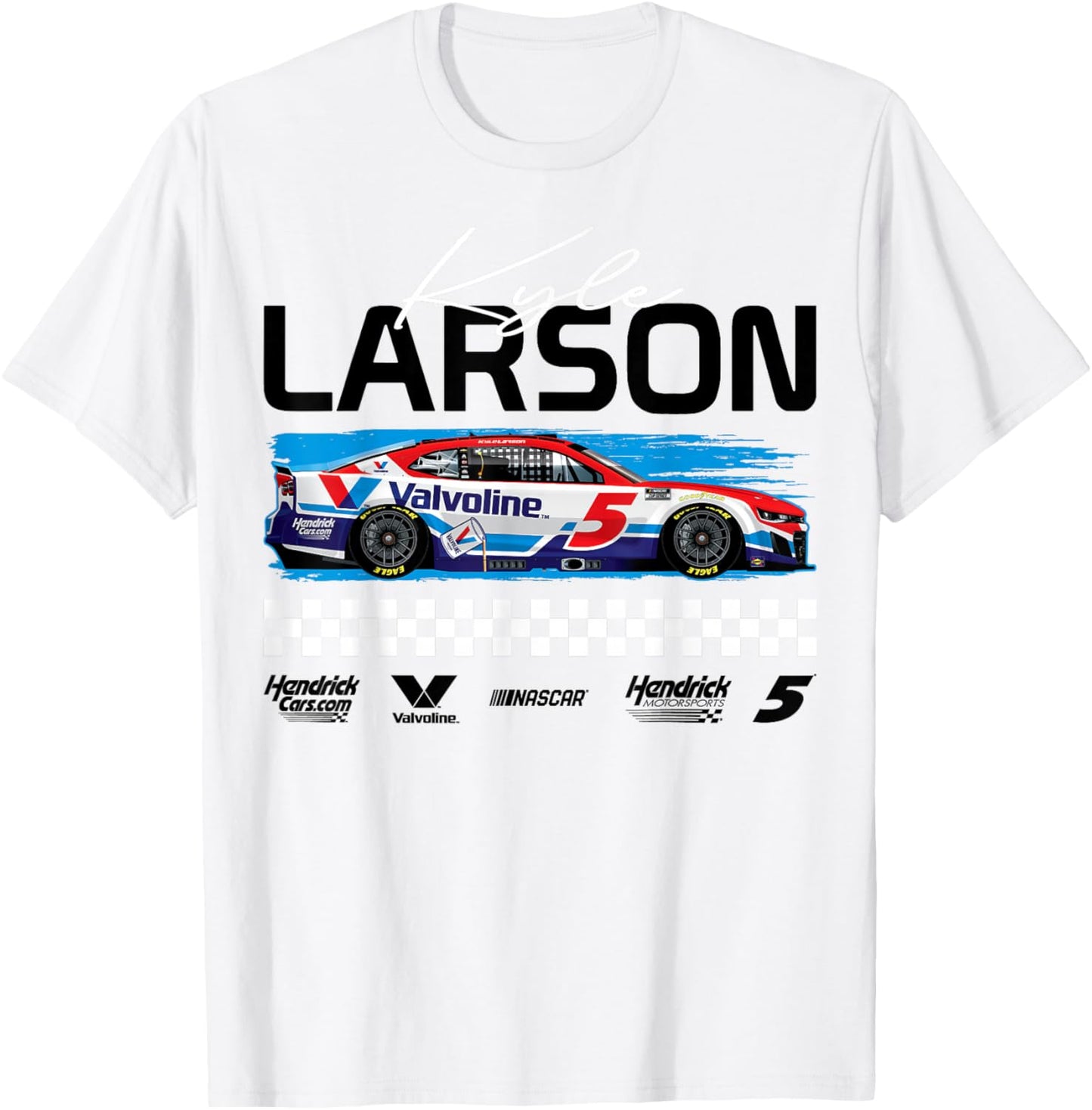 Hendrick Motorsports - Valvoline Race Car T-Shirt - T-Shirt | White