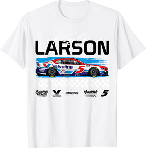 Hendrick Motorsports - Valvoline Race Car T-Shirt - T-Shirt | White