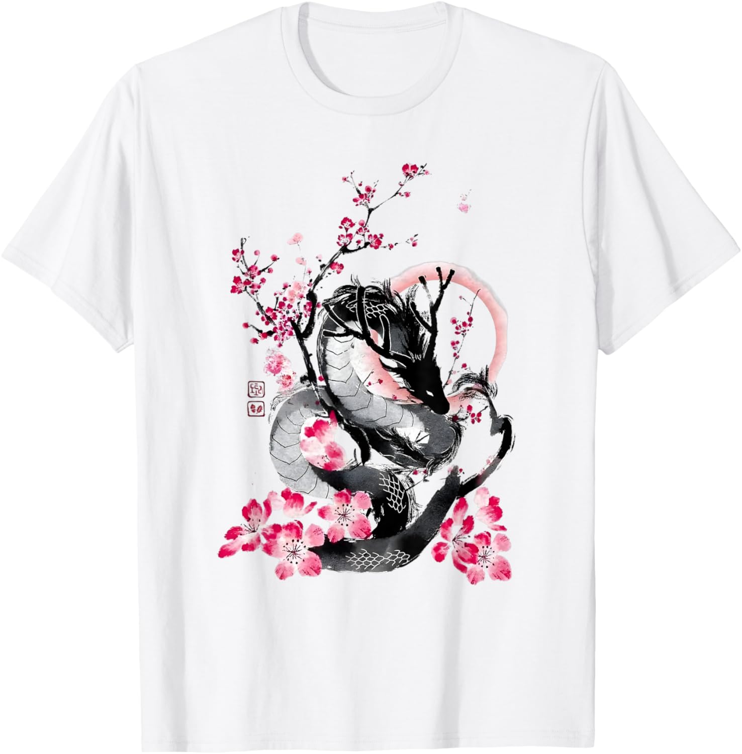 Japanese Aesthetic Dragon Tokyo Japan Manga Anime Asian 80’s T-Shirt - T-Shirt | White