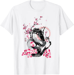 Japanese Aesthetic Dragon Tokyo Japan Manga Anime Asian 80’s T-Shirt - T-Shirt | White