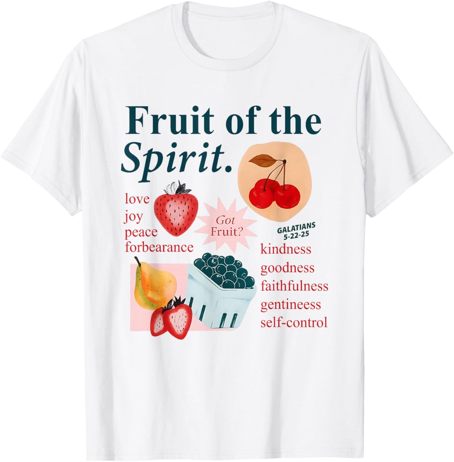 Fruit of The Spirit Women T-Shirt - T-Shirt | White