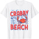 If Crabby Return to The Beach Funny Crab Summer Vacation T-Shirt - T-Shirt | White