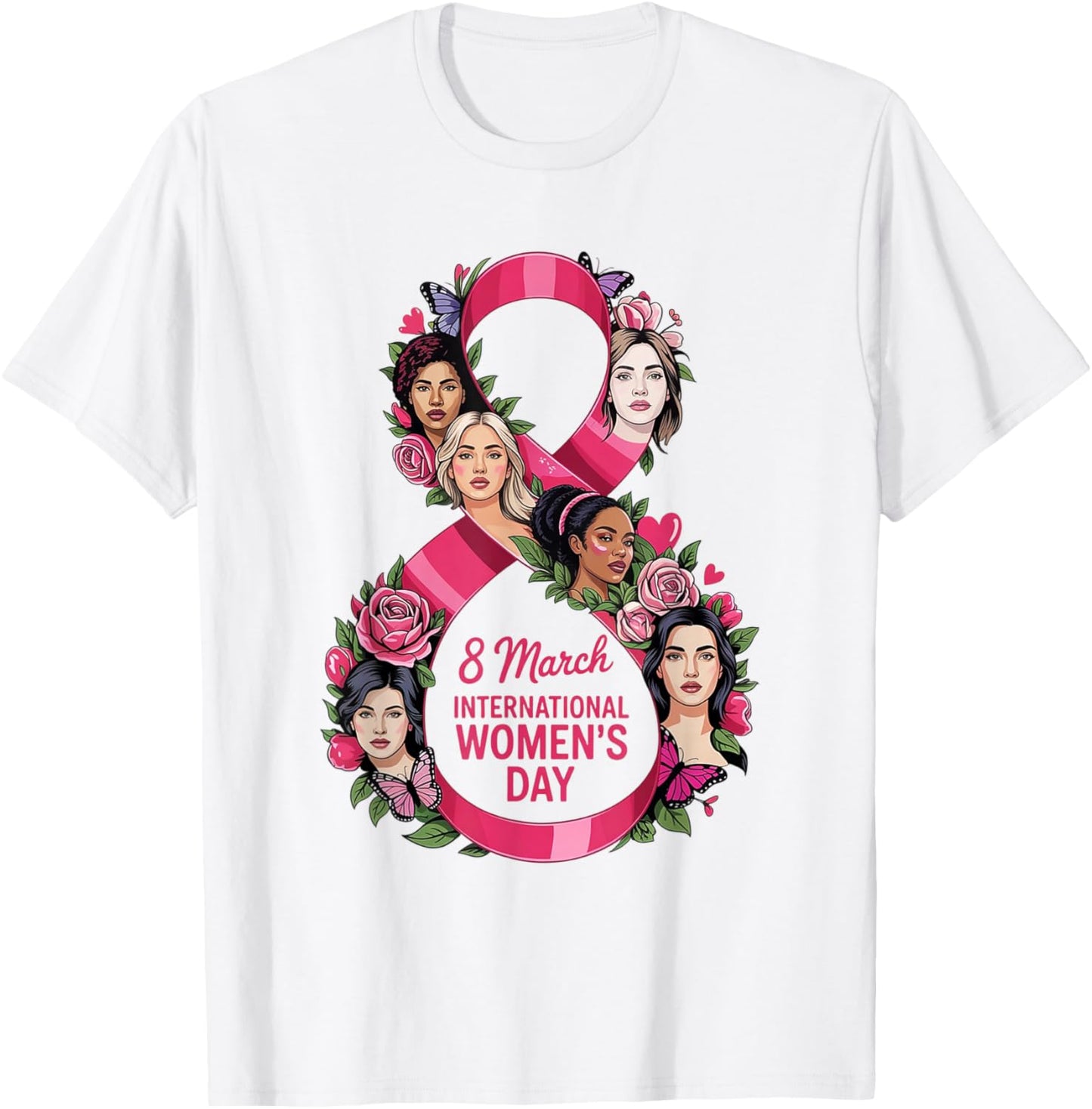 International Women's Day 2026 8 March T-Shirt - T-Shirt | White