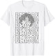Benson First Name T With Glasses Personalized Vintage T-Shirt - T-Shirt | White