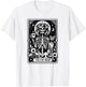 Skeleton The Cat Mom Tarot Card, Funny Cat Mama Mother's Day T-Shirt - T-Shirt | White