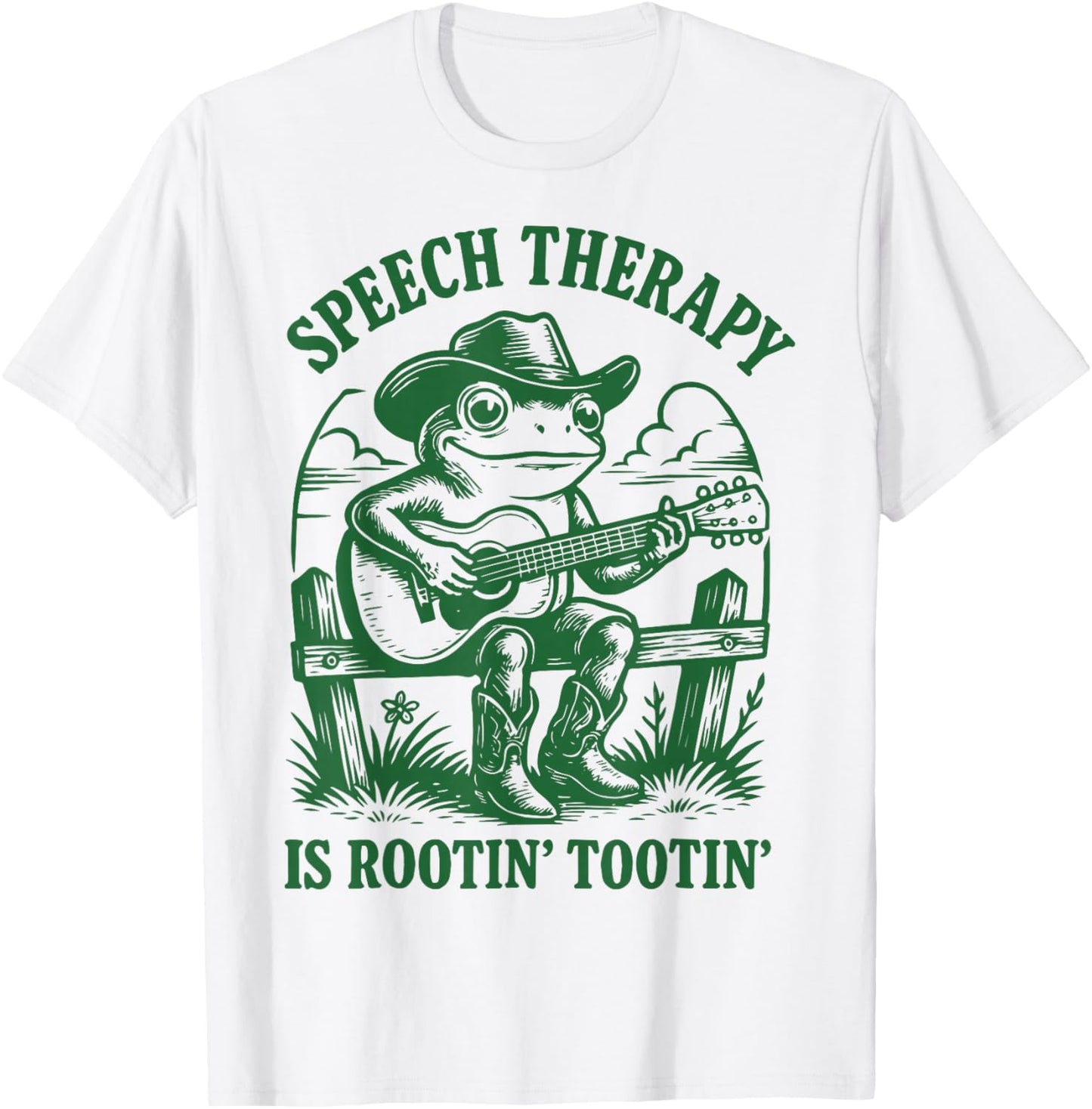 Speech Therapy is Rootin' Tootin' T-Shirt - T-Shirt | White