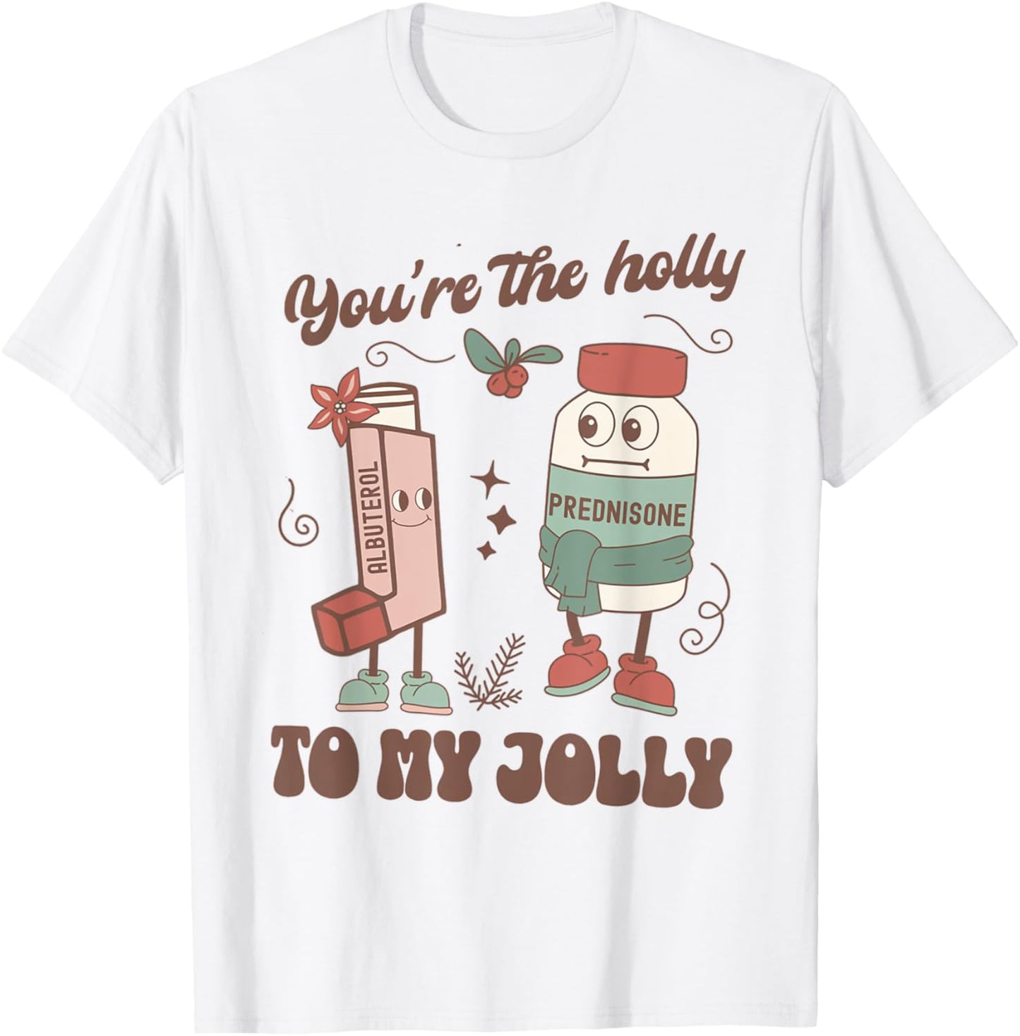 Pulmonology nurse christmas family medicine er icu nurse T-Shirt - T-Shirt | White
