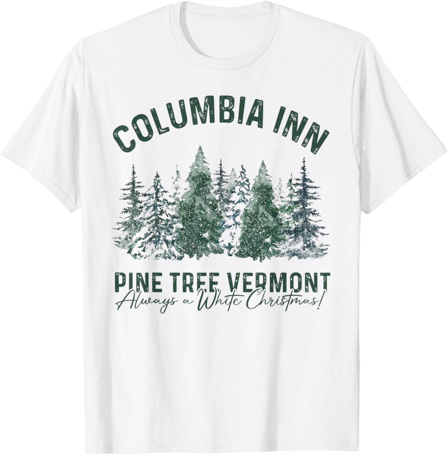 Columbia Inn Vermont America Snow Playground T-Shirt - T-Shirt | White