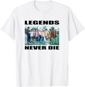 The Sandlot Cast Legends Never Die Photo T-Shirt - T-Shirt | White
