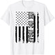 IDK IDC IDGAF Drapeau Américain Respectfully USA Sarcasme drôle T-Shirt - T-Shirt | White