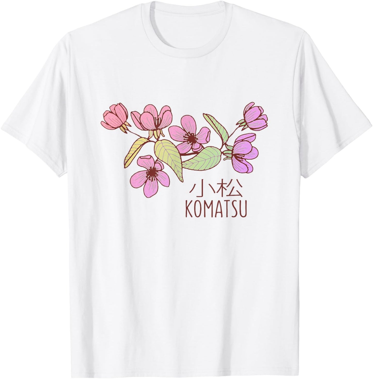 Komatsu Japan Blossoms | Komatsu Ishikawa Japan T-Shirt - T-Shirt | White