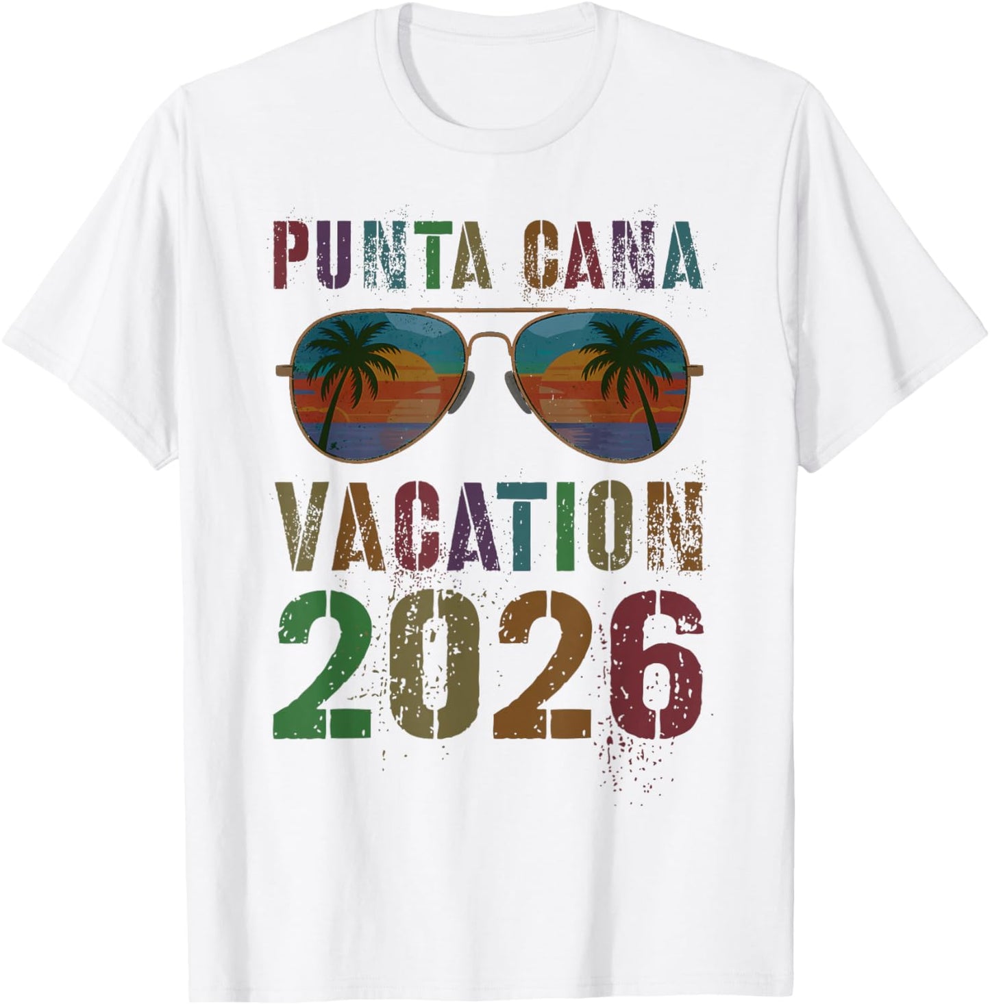 Rétro Punta CANA Vacation 2026 Voyage Croisière Voyage Assorti T-Shirt - T-Shirt | White