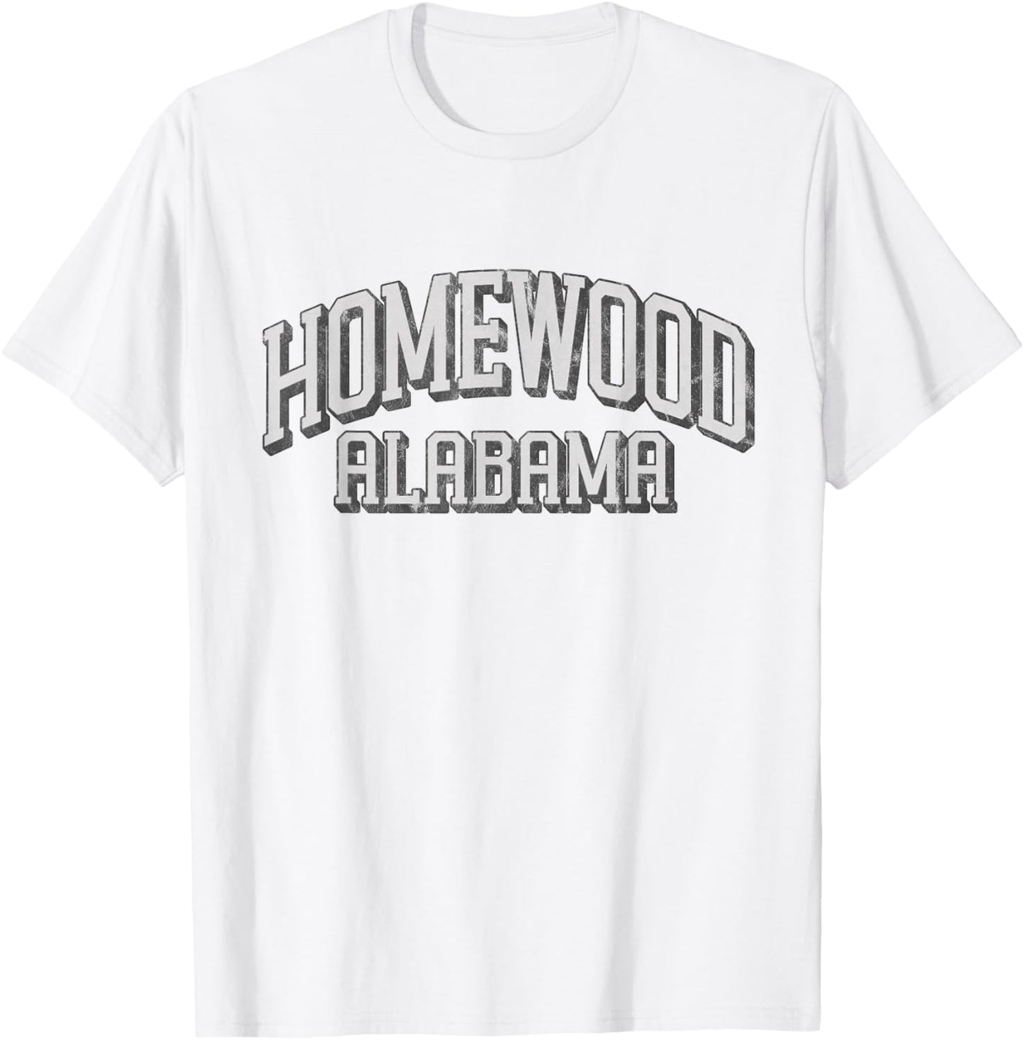 Vintage Homewood Alabama AL Retro City T-Shirt - T-Shirt | White
