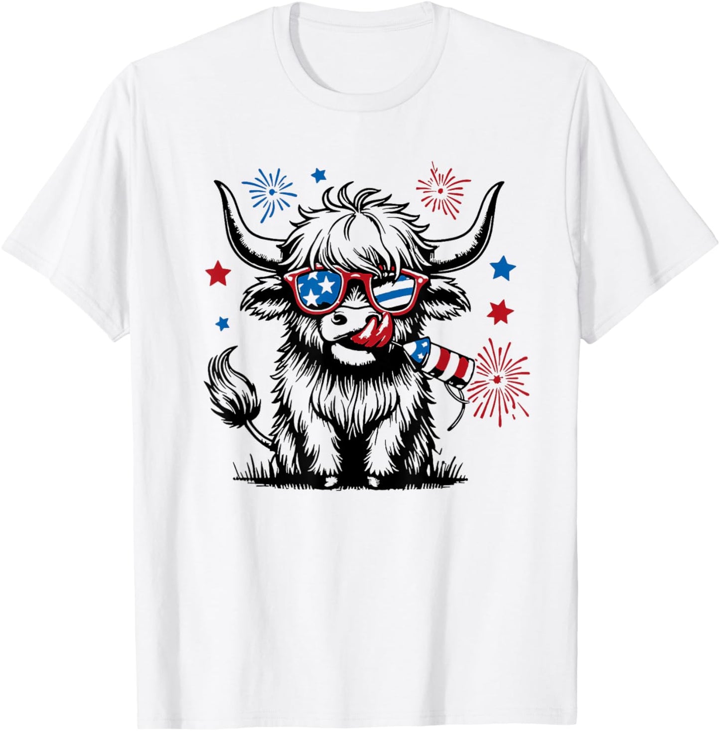 4th July Heifer T-Shirt - T-Shirt | White