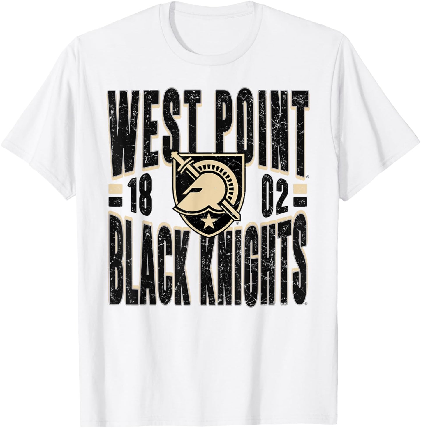Army Black Knights Vintage 90's Retro Gray T-Shirt - T-Shirt | White