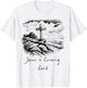 Jesus is coming Back sketch Drawing Cross Christian white T-Shirt - T-Shirt | White