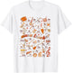 Retro Music Teacher Thanksgiving Fall Musician Piano Teacher T-Shirt - T-Shirt | White