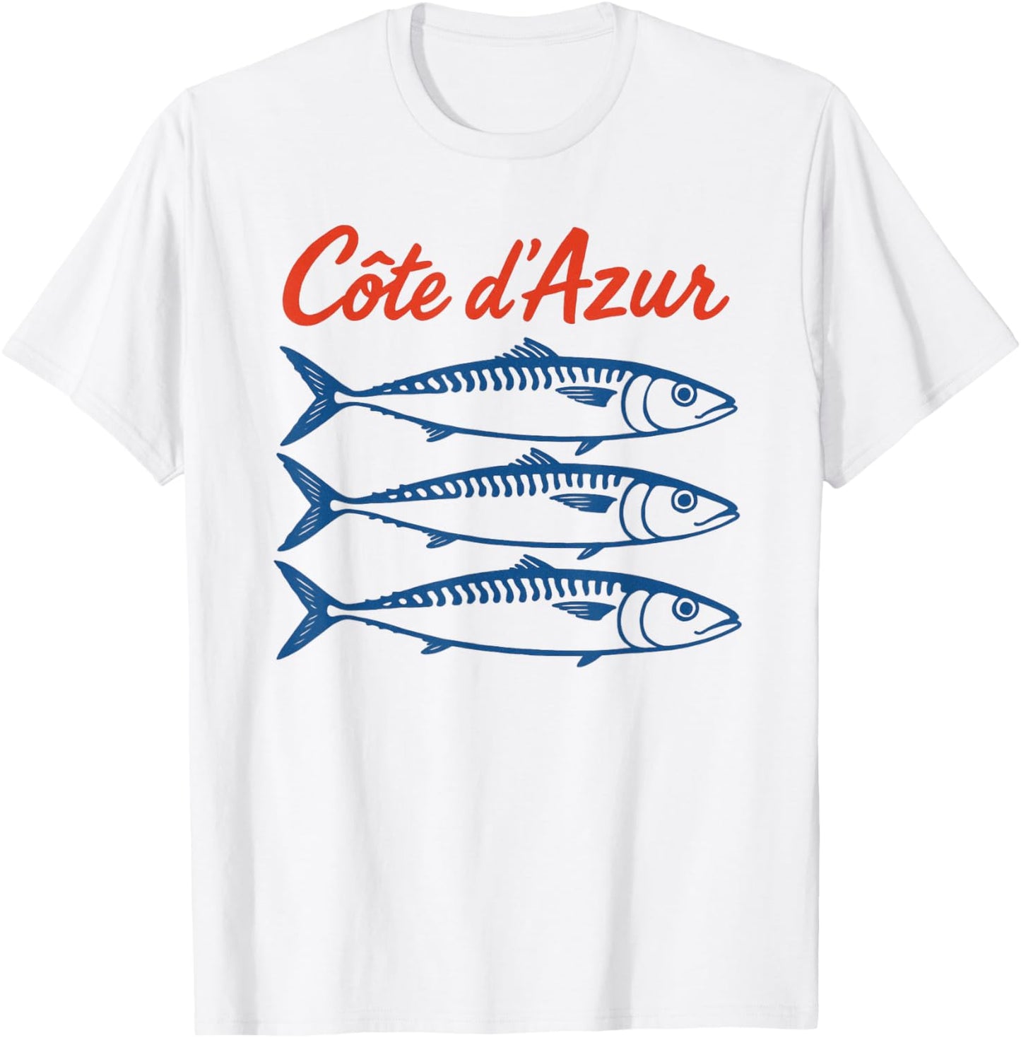 Côte d'Azur Sardinen T-Shirt - T-Shirt | White
