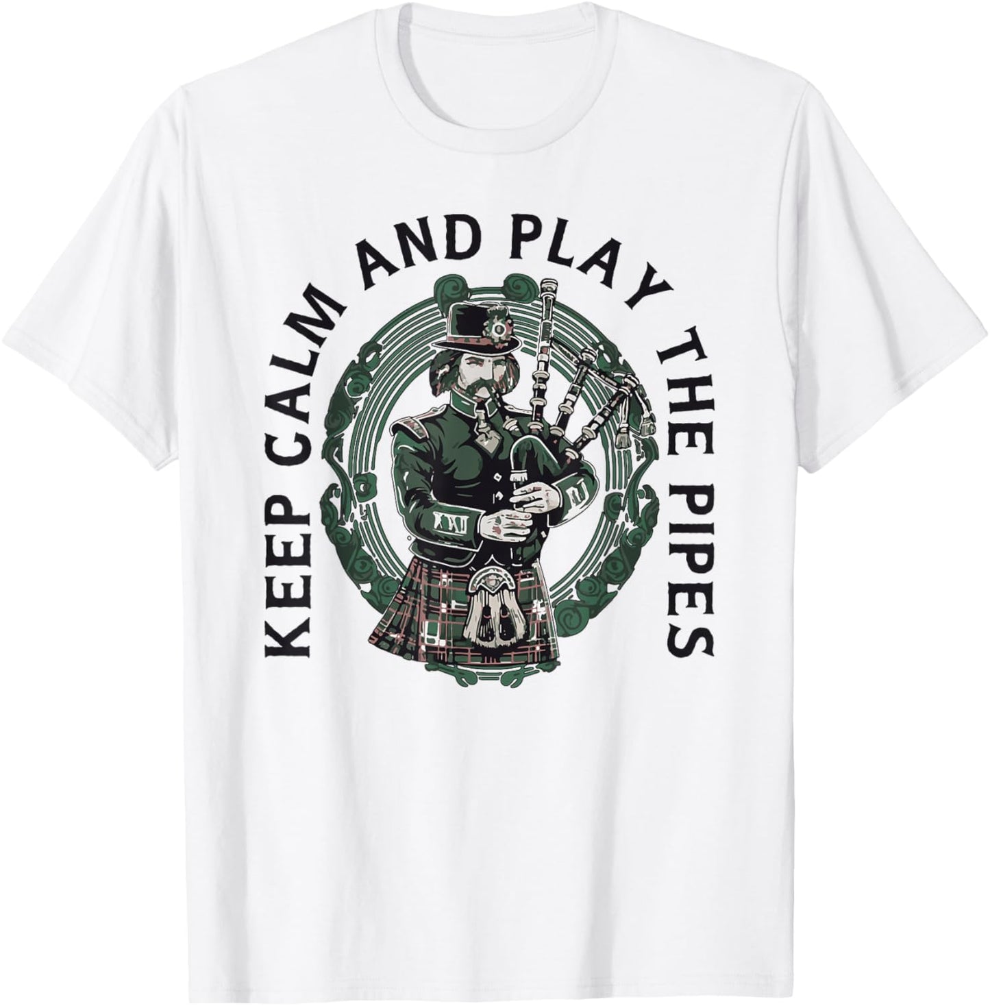 Bagpipe-Instrument Scotland Bagpipe-Play Bagpipe T-Shirt - T-Shirt | White