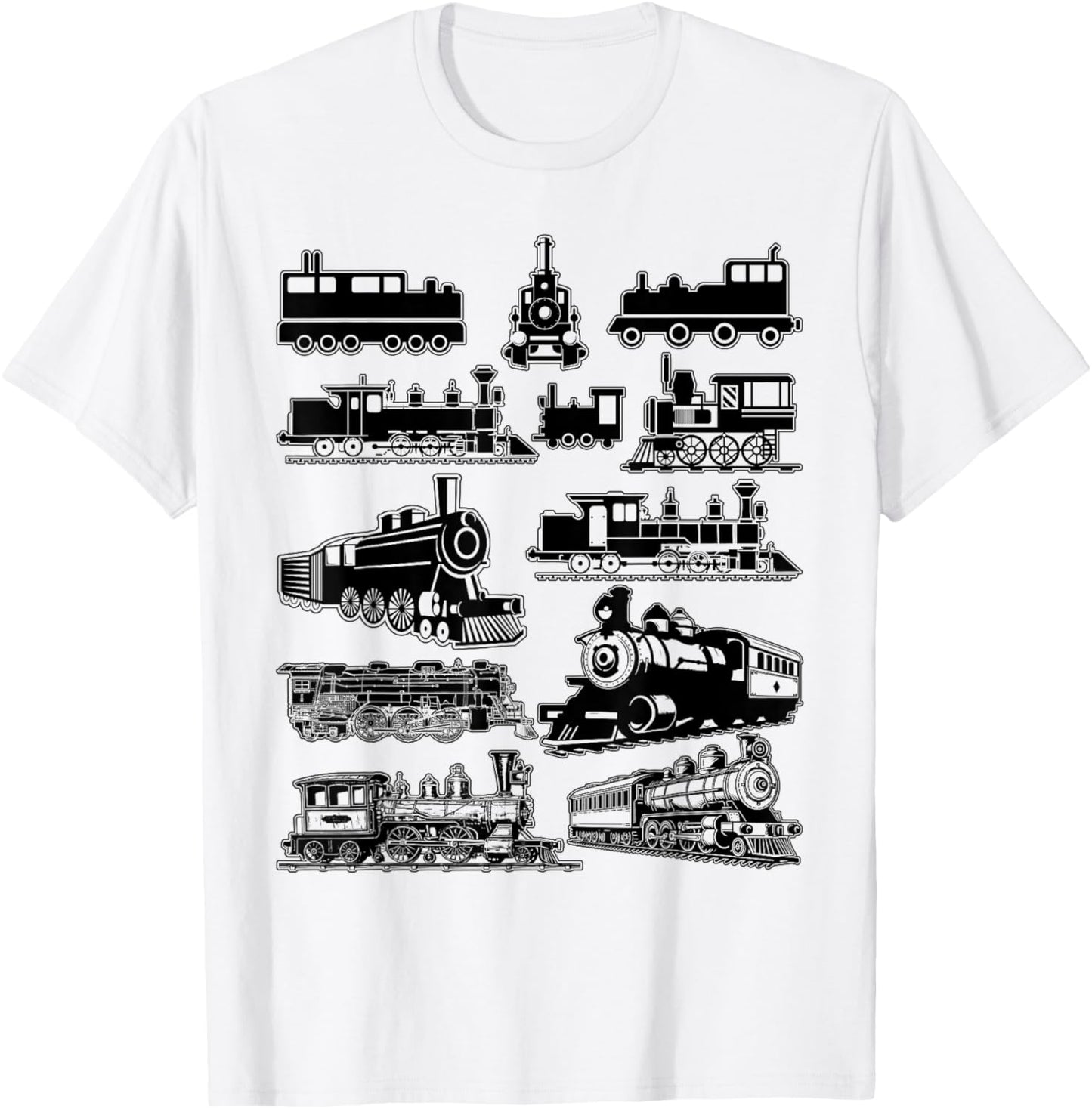 Vintage Steam Train Locomotive Toddler Boys Kids T-Shirt - T-Shirt | White