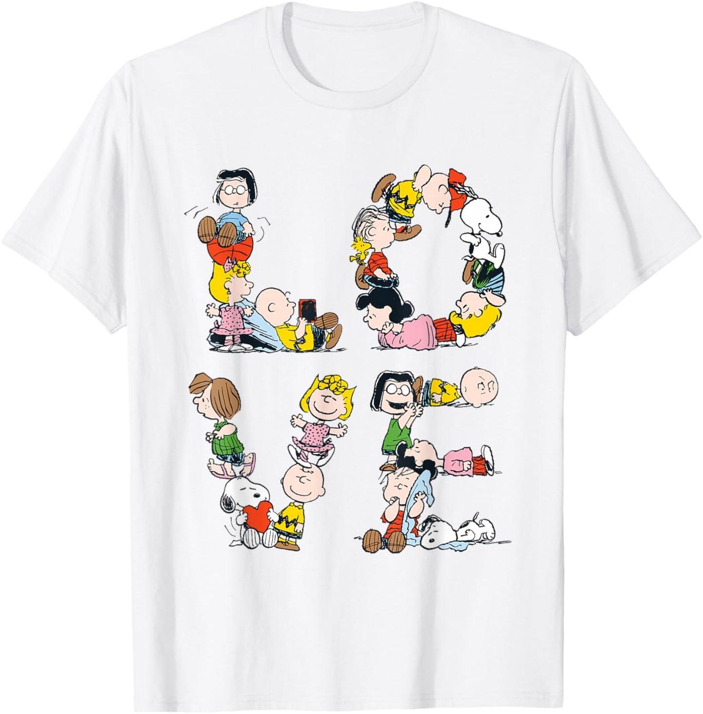 Peanuts Love Letters The Gang T-Shirt - T-Shirt | White