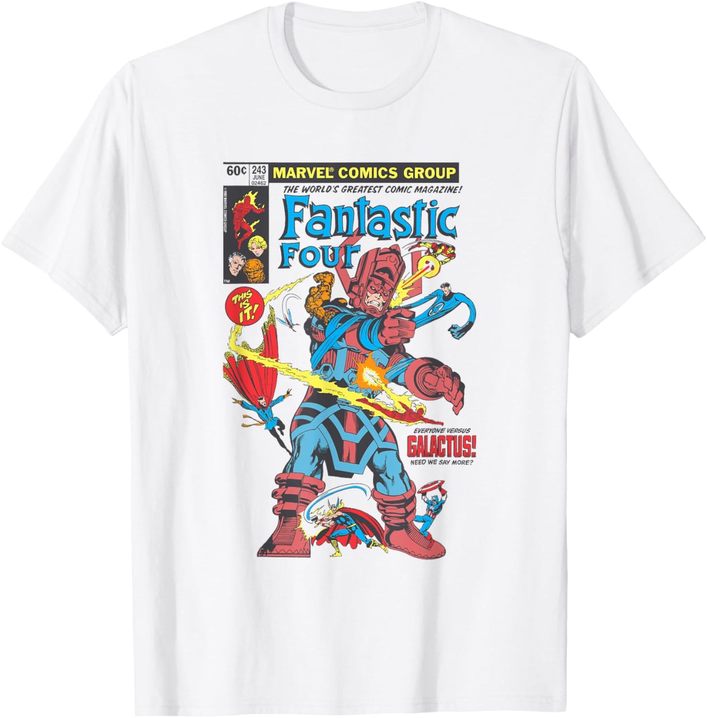 Fantastic Four First Comic Cover , white, S T-Shirt - T-Shirt | White