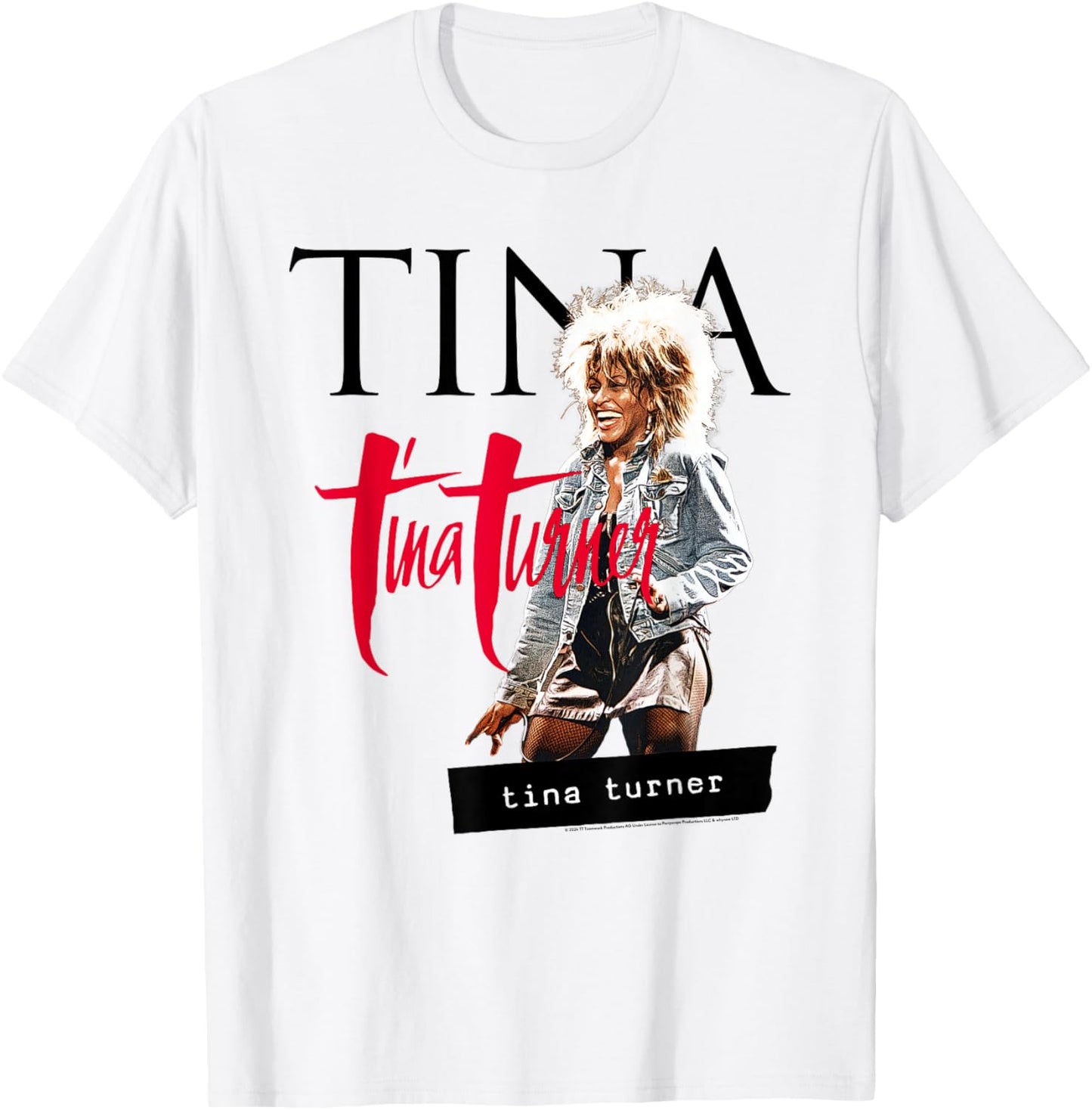 Tina Turner Multi Logo Photo T-Shirt - T-Shirt | White