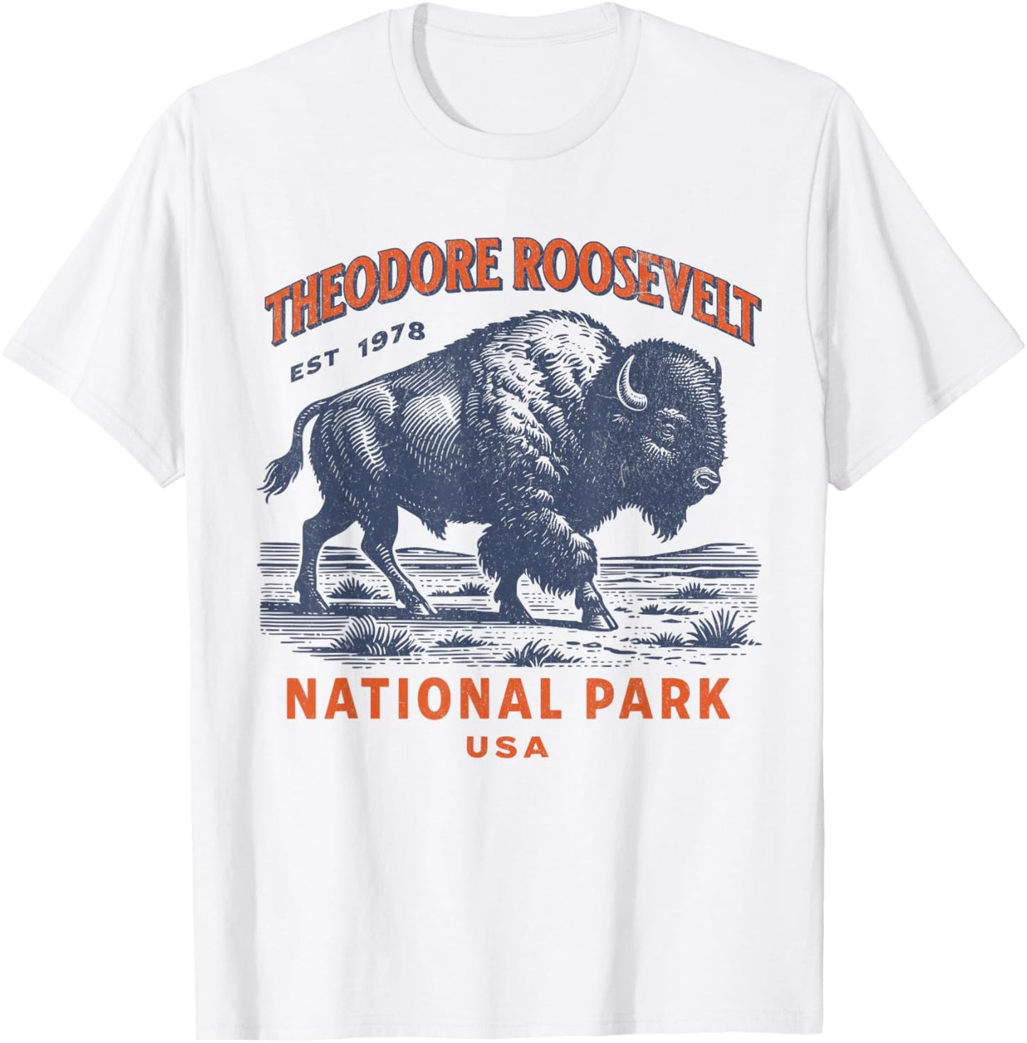 Theodore Roosevelt National Park T-Shirt - T-Shirt | White