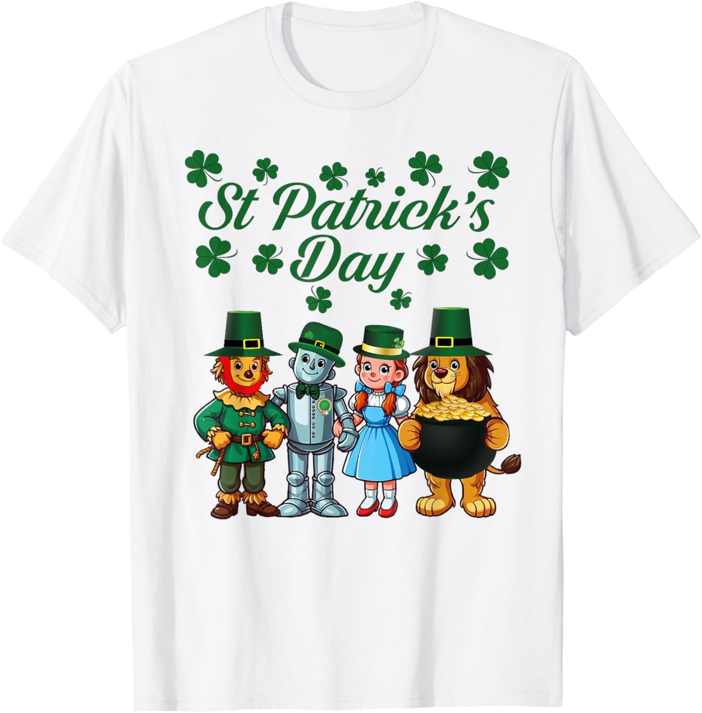 Happy Saint Patrick's Day, Irish The Wonderful Wizard of Oz T-Shirt - T-Shirt | White