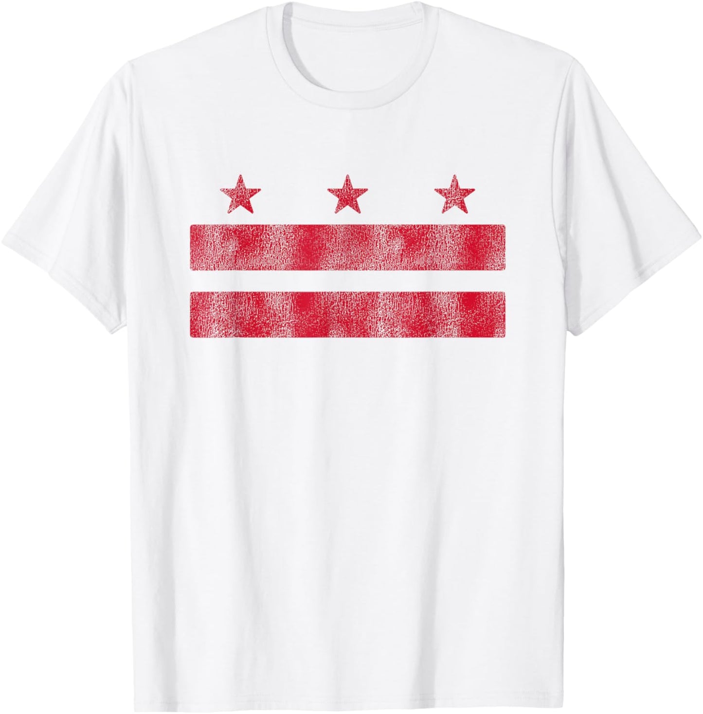Retro Washington DC Flag District of Columbia Souvenir T-Shirt - T-Shirt | White