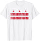 Retro Washington DC Flag District of Columbia Souvenir T-Shirt - T-Shirt | White