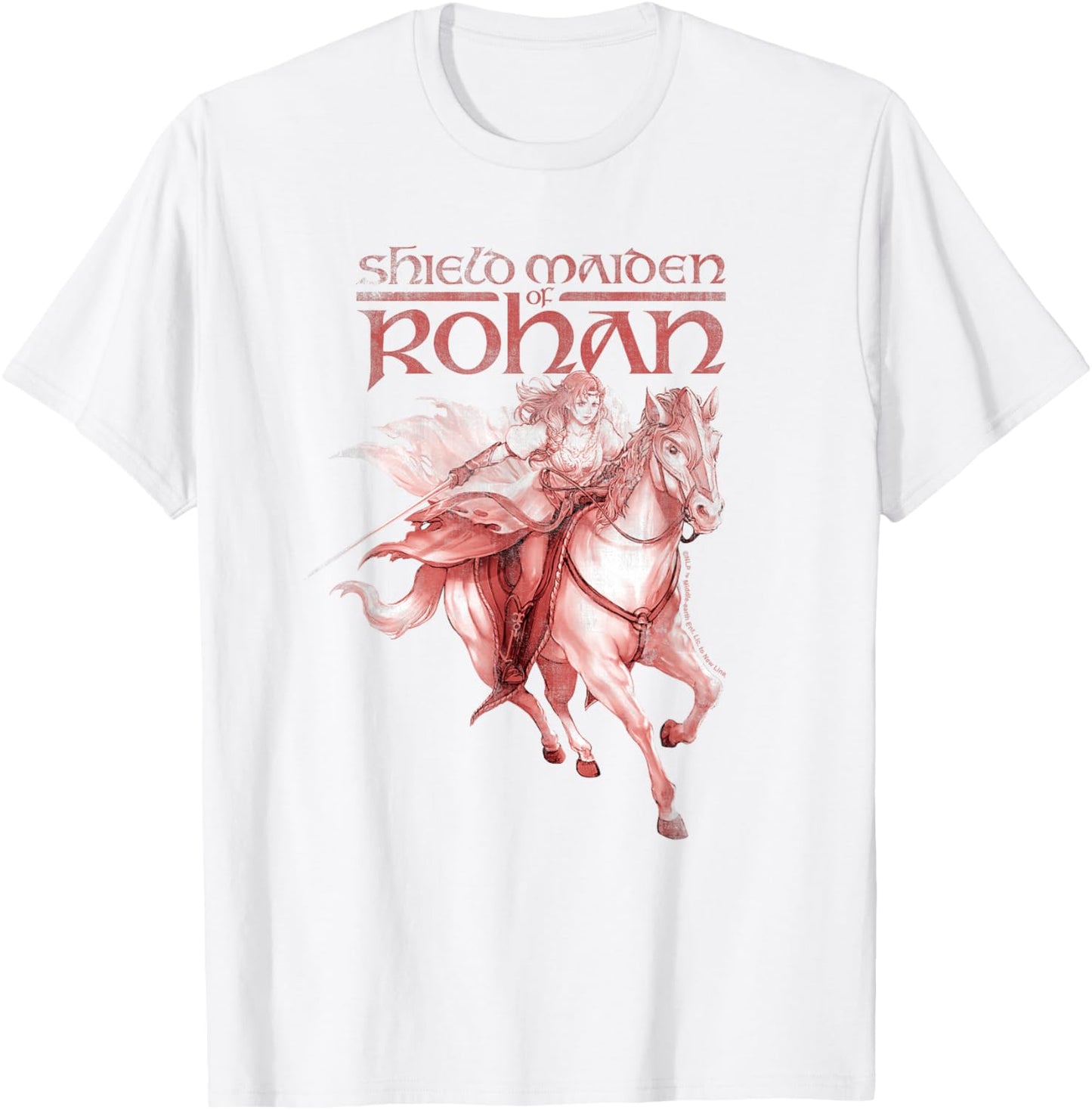 HERA SHIELDMAIDEN OF ROHAN Maiden Horse Run T-Shirt - T-Shirt | White