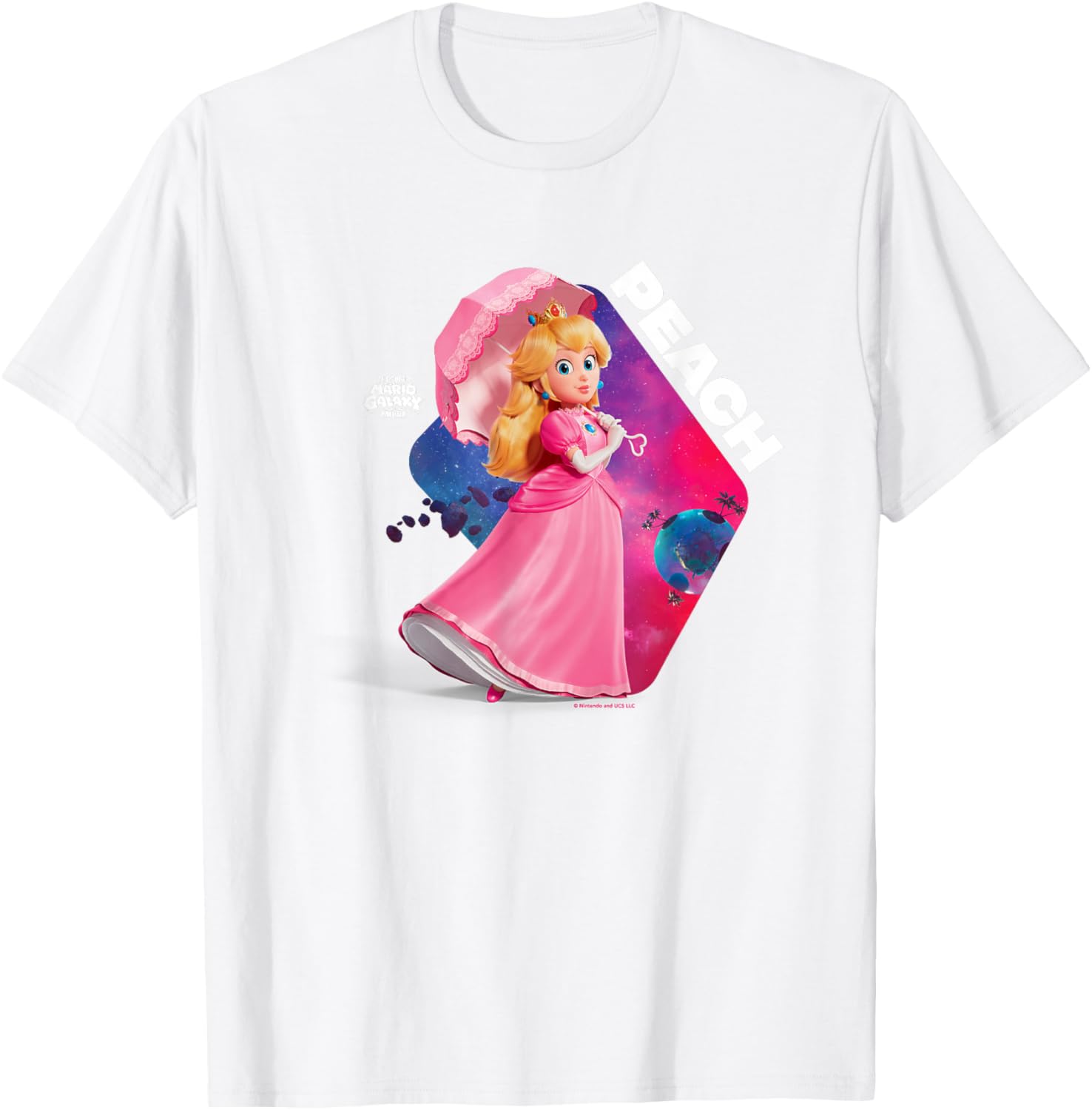 The Super Mario Galaxy Movie Cosmic Princess Peach T-Shirt - T-Shirt | White