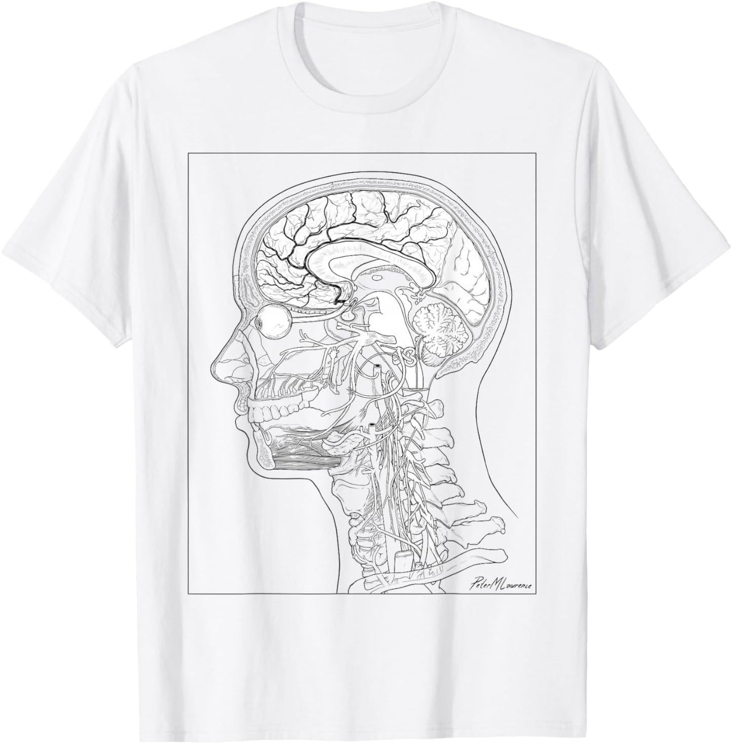 Head & Neck Anatomy T-Shirt - T-Shirt | White