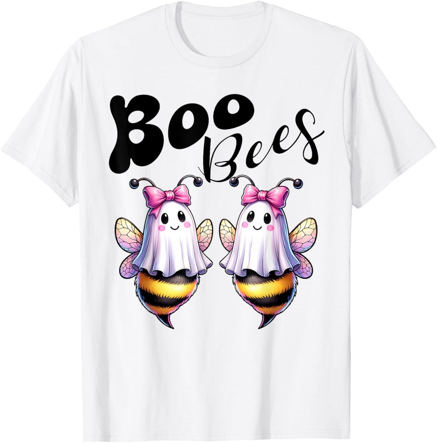 Boo Bees Ghost Bee Halloween Costume Women Funny T-Shirt - T-Shirt | White