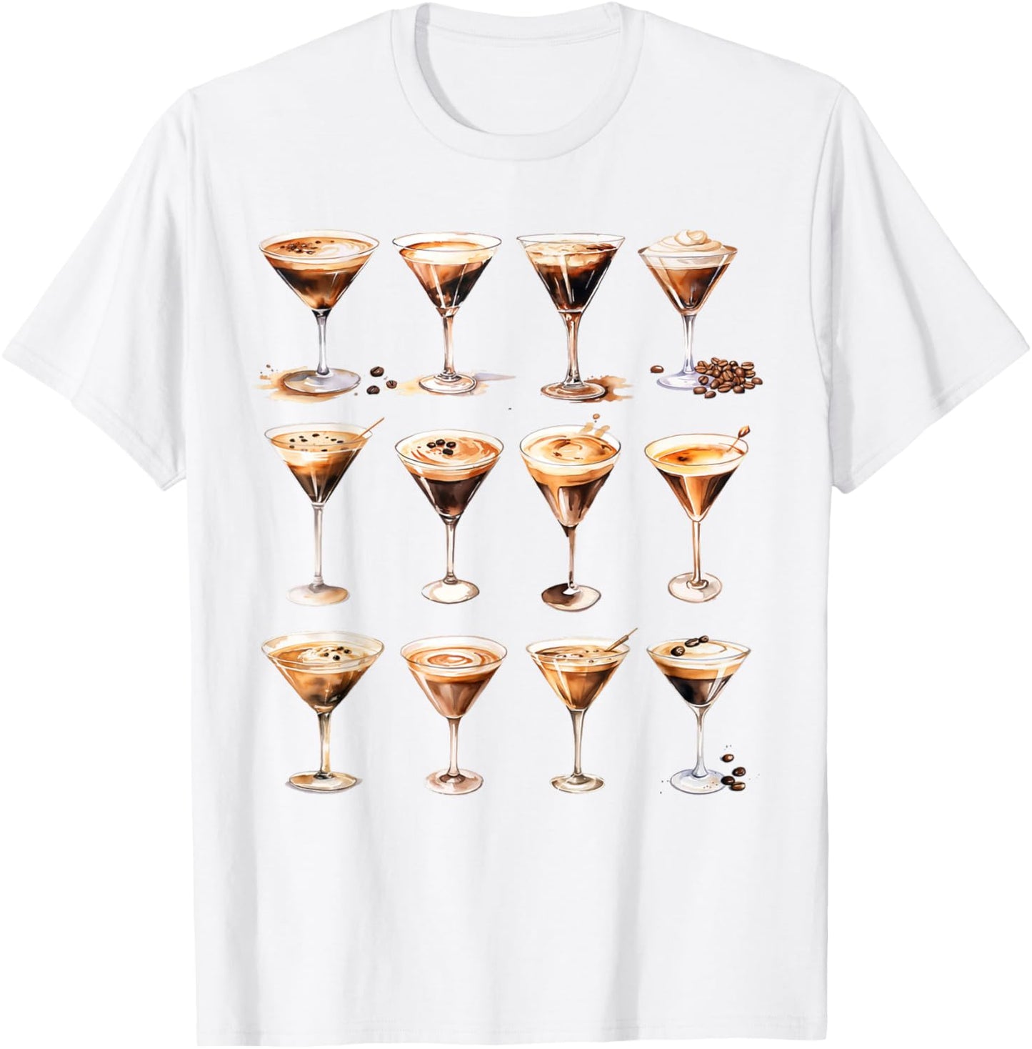 Espresso Martini Lover Tini Time Cocktail Espresso Martini T-Shirt - T-Shirt | White