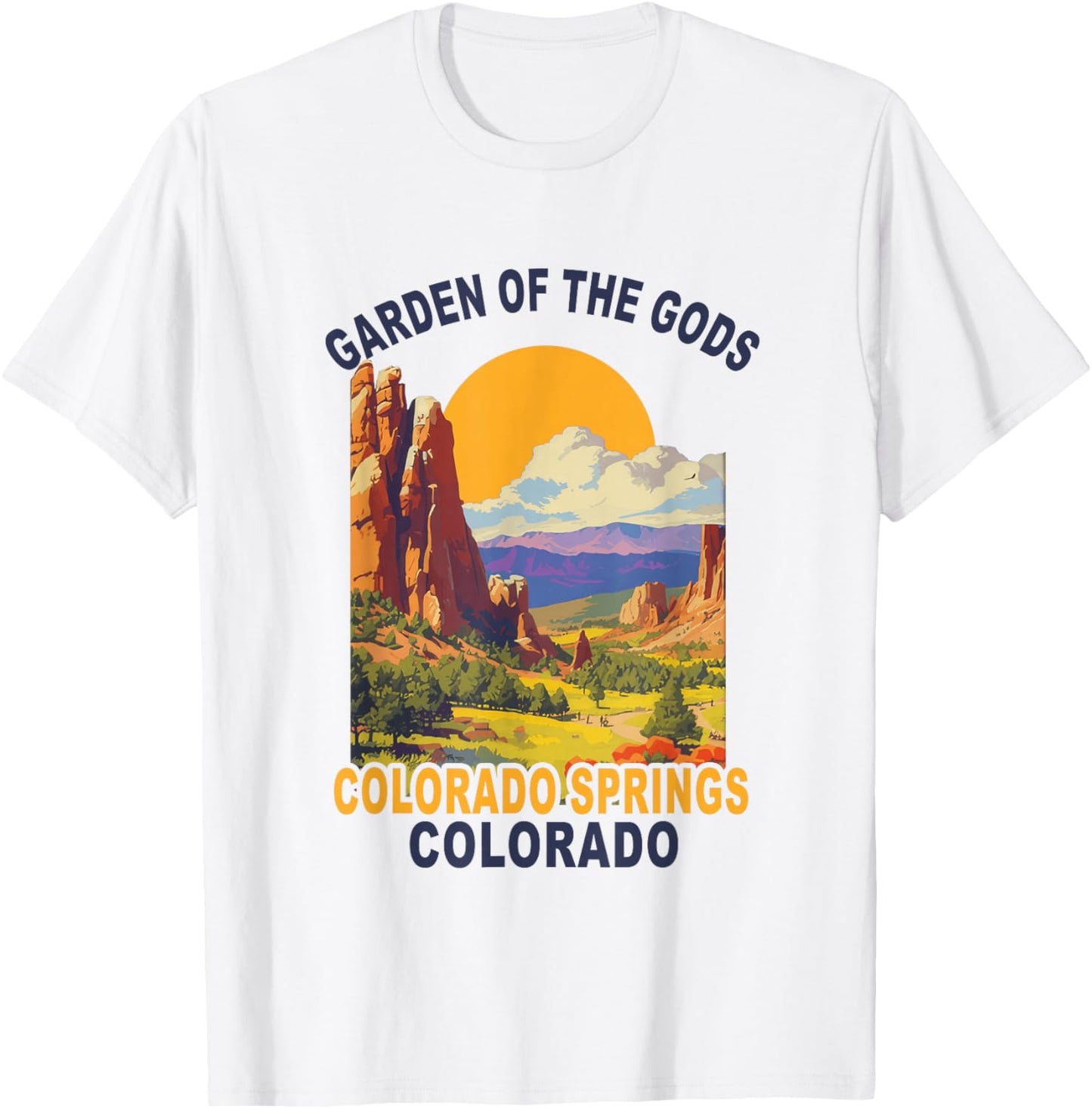 Explore Garden of The Gods National Park Colorado Spring T-Shirt - T-Shirt | White
