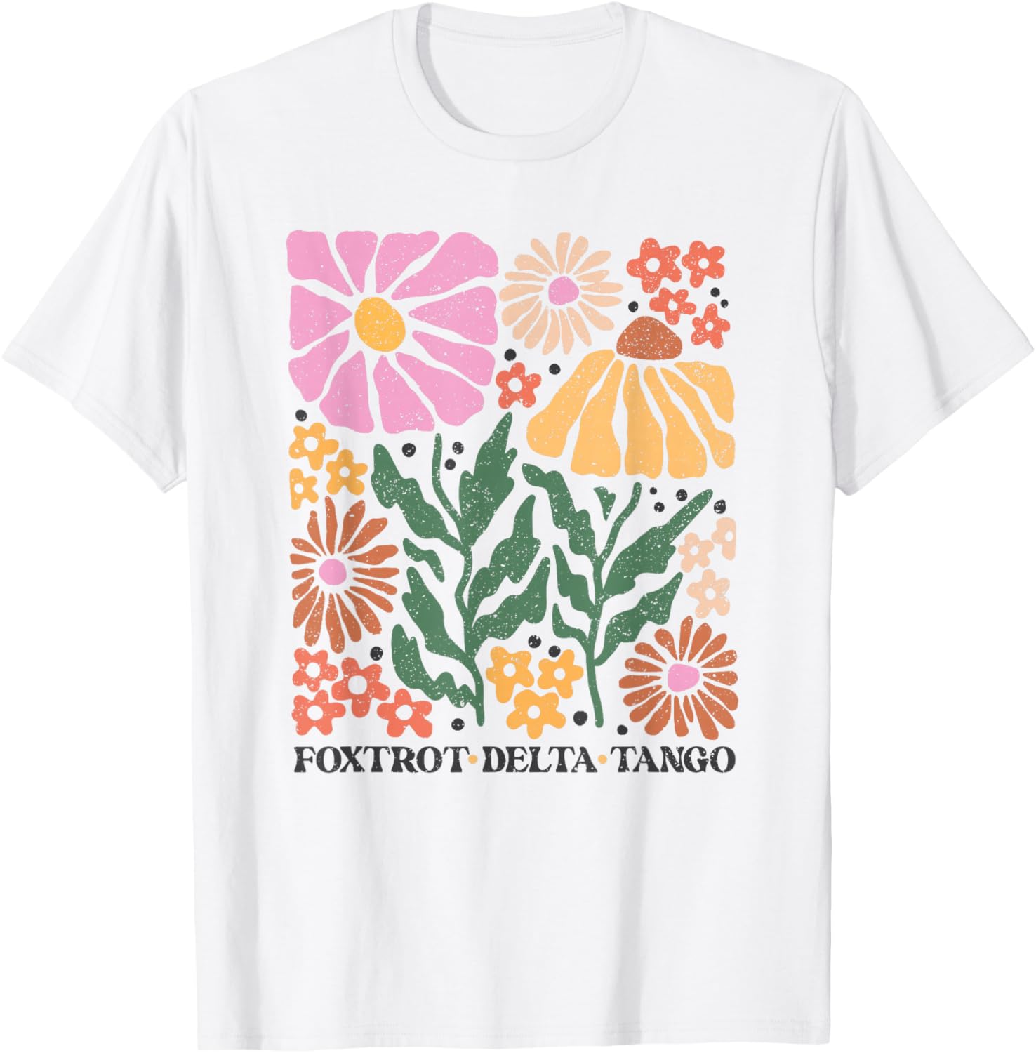 Subtle Anti-Trump Floral Boho , Not My President, Resist T-Shirt - T-Shirt | White