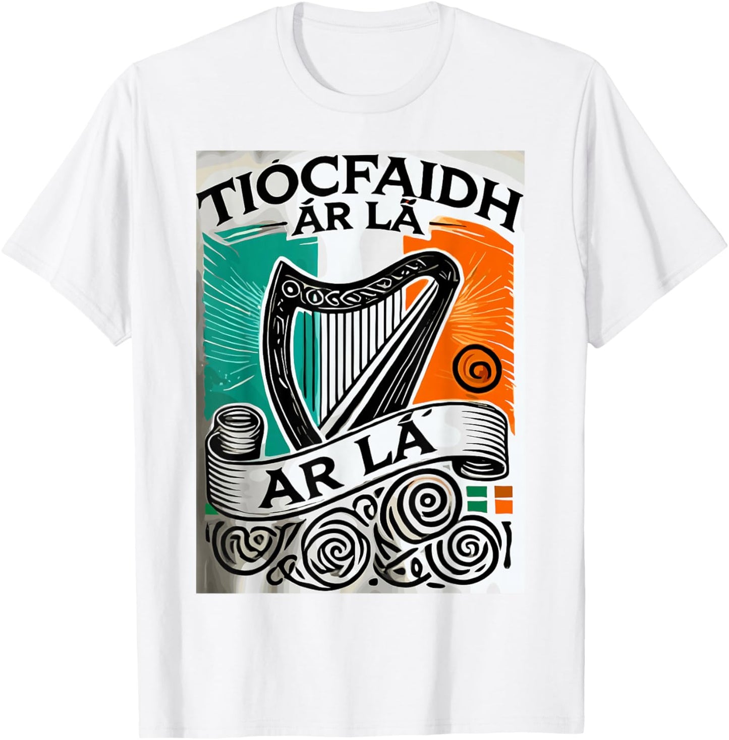 Tiocfaidh Ar La Vintage Ireland Irish Flag Irish Republican T-Shirt - T-Shirt | White