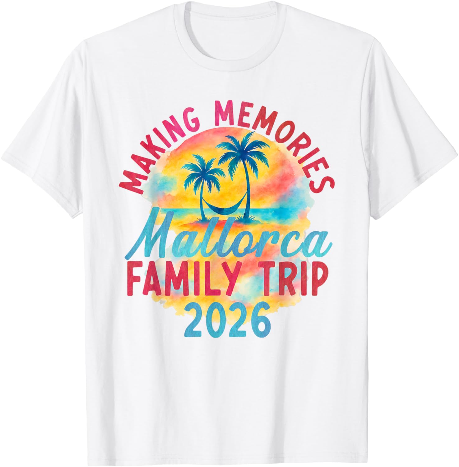 Family Mallorca Vacation 2026 Summer Vacation Matching T-Shirt - T-Shirt | White