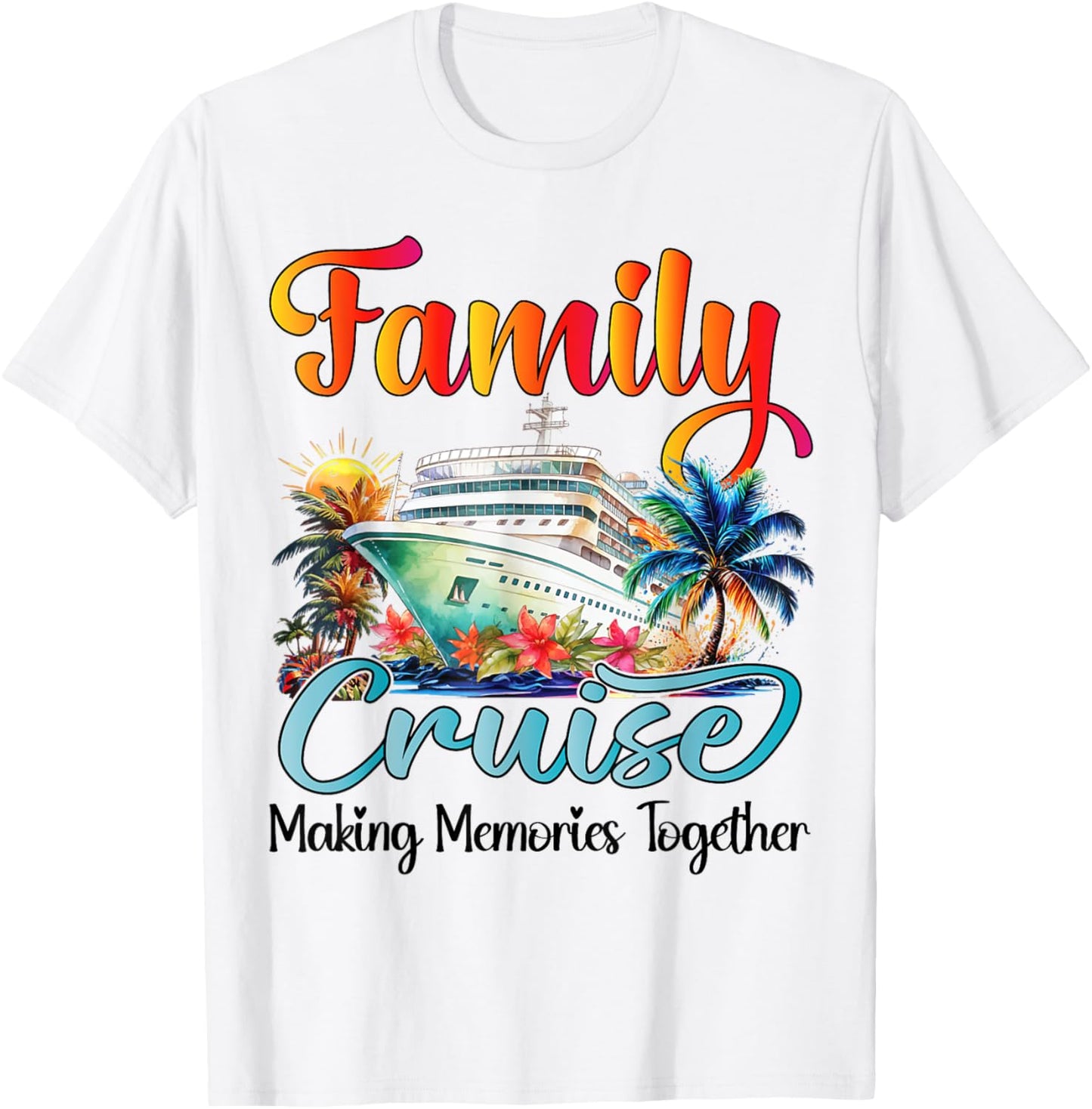 Family Cruise 2025 Family Matching Cruise Ship Vacation Trip T-Shirt - T-Shirt | White