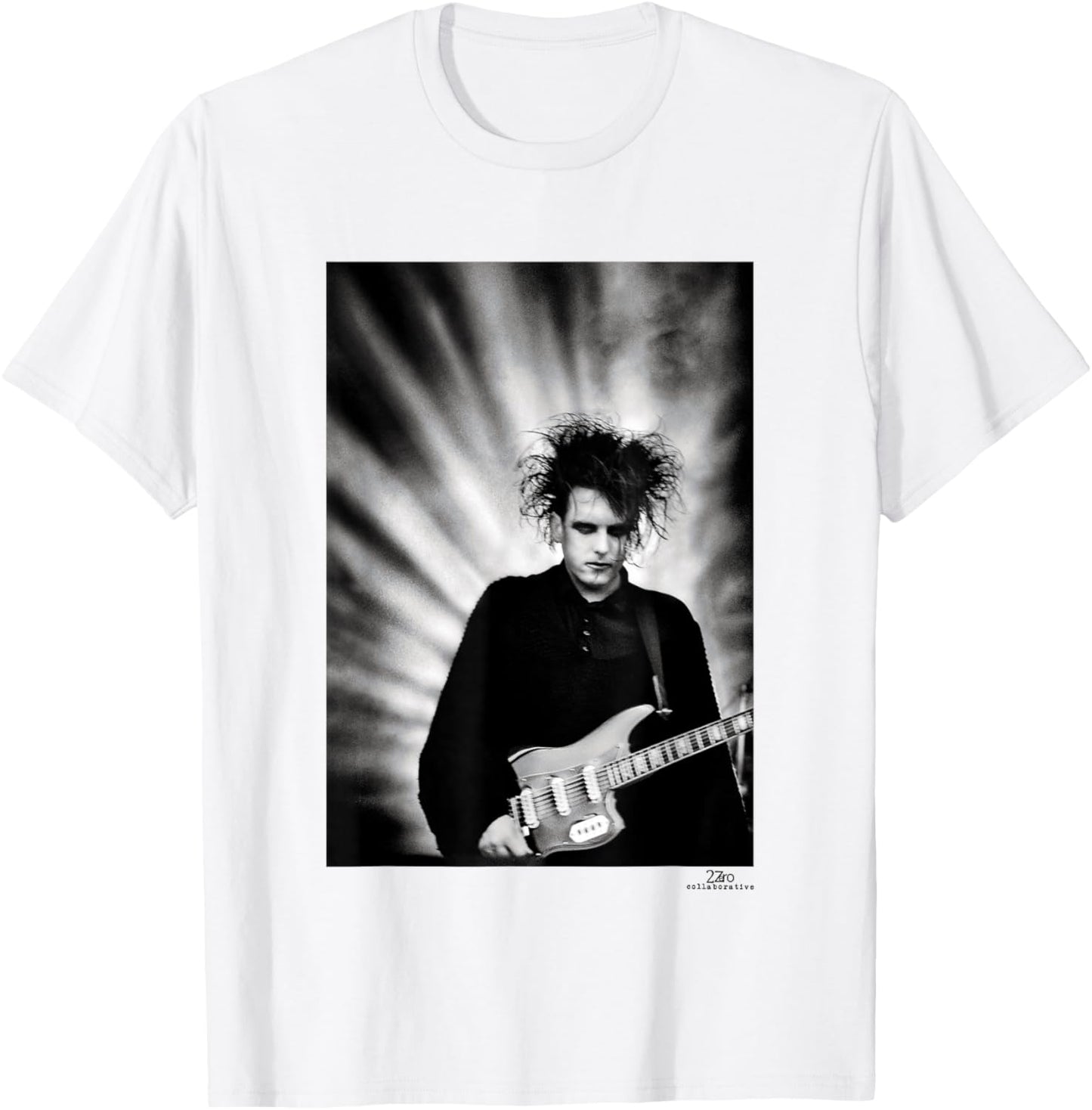 The Cure Robert Smith Prayer Tour by Phil Nicholls T-Shirt - T-Shirt | White