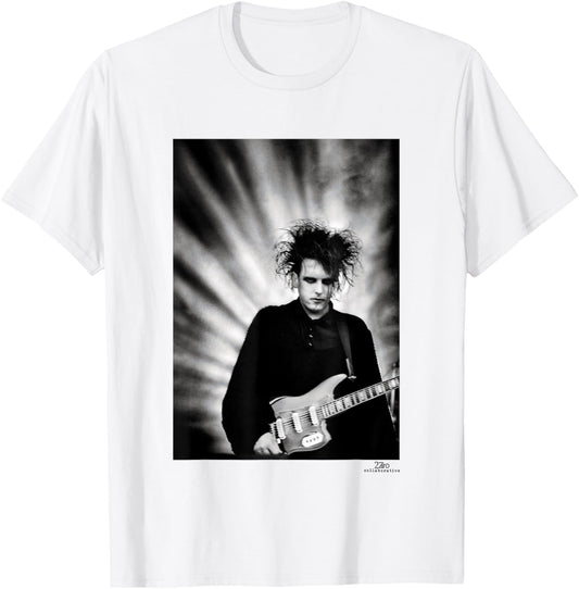The Cure Robert Smith Prayer Tour by Phil Nicholls T-Shirt - T-Shirt | White