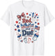Red White and Due 4th of July Pregnancy Announcement Baby T-Shirt - T-Shirt | White