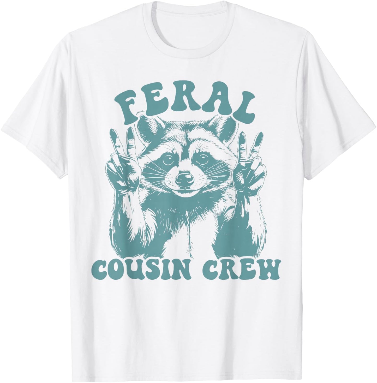 Retro Feral Cousin Crew Family Reunion Summer Vacation T-Shirt - T-Shirt | White